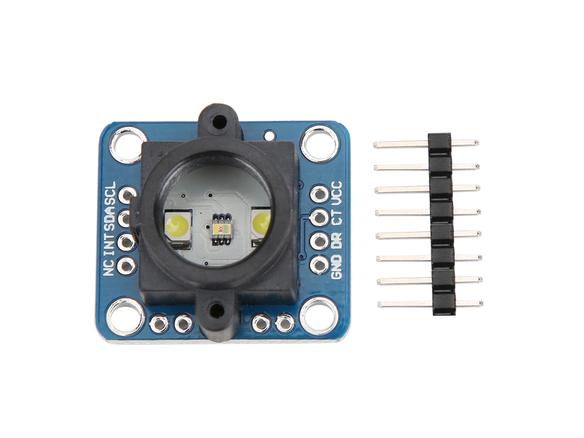 Módulo de circuito sensor de reconhecimento de núcleo TCS34725 com brilho de LED ajustável - Acessório elétrico