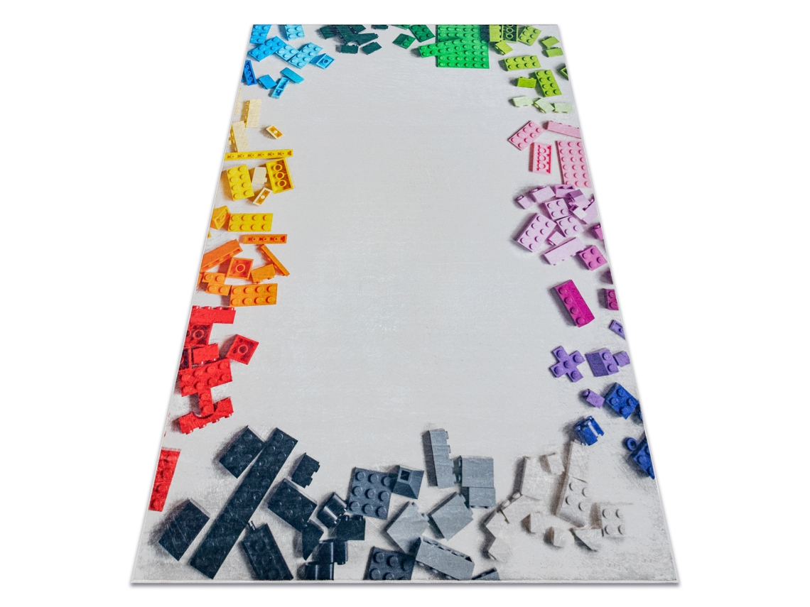 Bambino 38480 Tapete Kit De Construção Para Crianças Antiderrapante - Cinzento / Amarelo