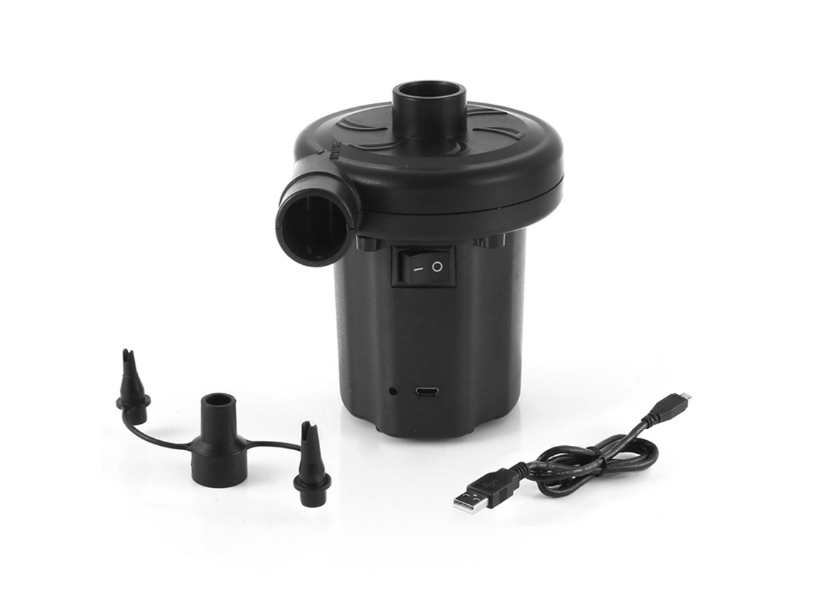 Bomba de Ar Portátil Mali Usb Recarregável Multifuncional Compressor com Desinflador para Brinquedos Colchões e Balões