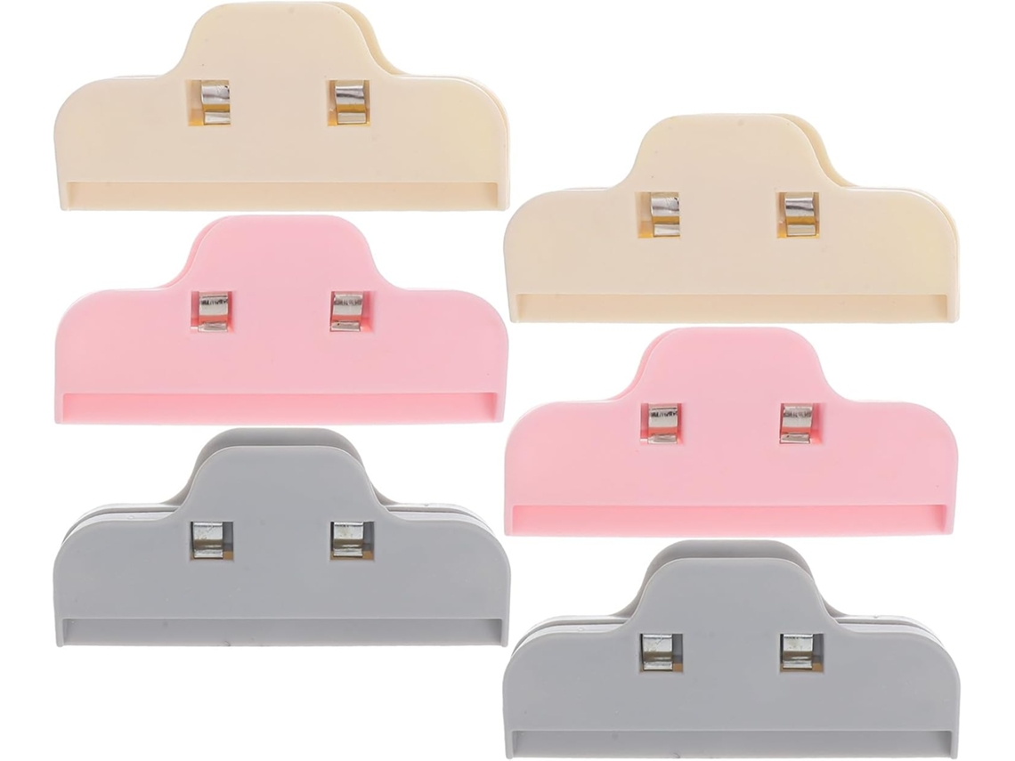 Conjunto De 6 Prendedores Para Sacos Plásticos, Design Ergonômico E Uso Versátil, Ideais Para Alimentos E Materiais De