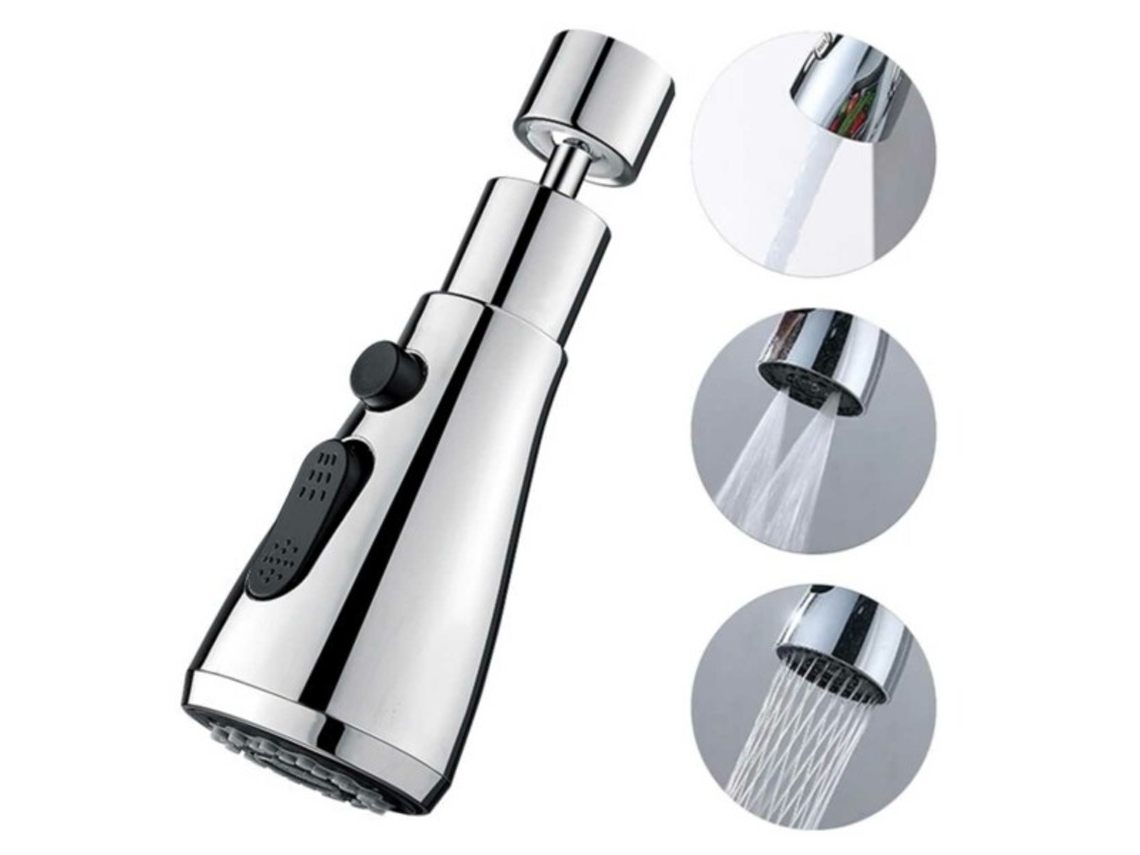 Bocal Para Torneira Com Chuveiro De Cozinha, 3 Modos Pulverização. Aquaforge