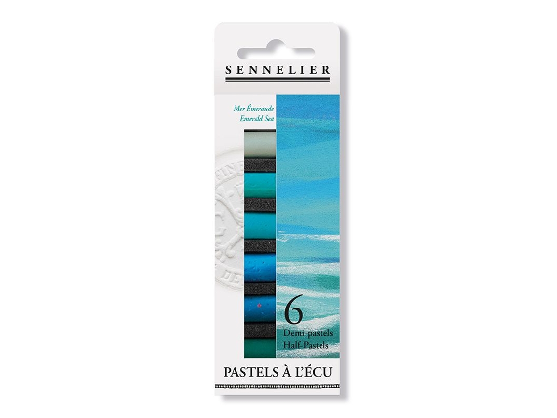 Pastel a L'Écu 6 Meios-Pastéis Mar Esmeralda SENNELIER