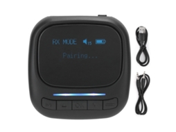 Receptor E Transmissor De Áudio Bluetooth Com Adaptador Sem Fio Aux De 3,5 Mm Para Tv, Pc E Alto-falantes De Carro.