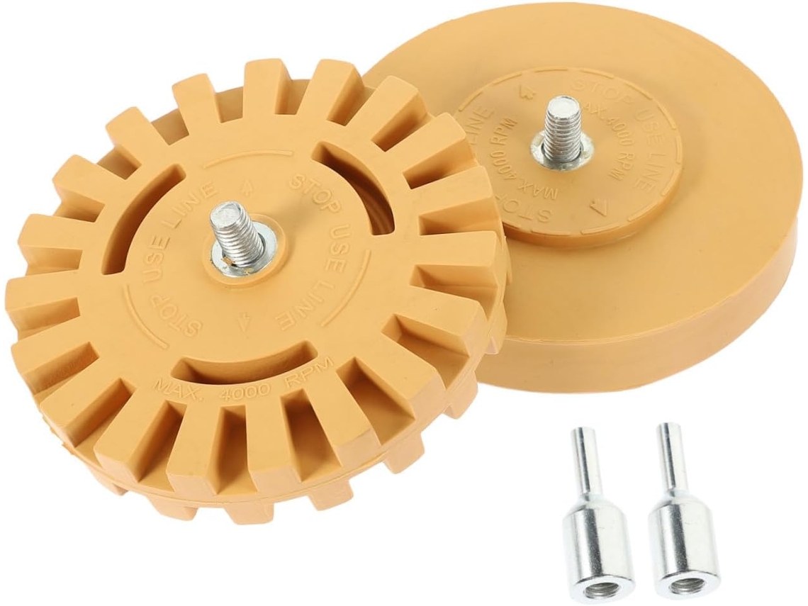 Roda De Borracha Para Remoção Adesivos Carros, Design Com Ranhuras