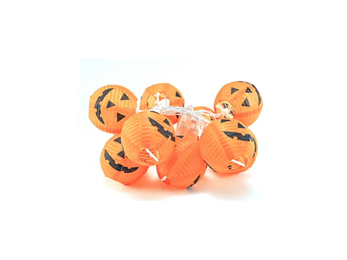 Luzes de Led de Abóbora 3D Luzes de Abóbora Operadas Por Bateria para Ação de Graças Natal Jack-O-Lantern 3 Metros 20 Luzes