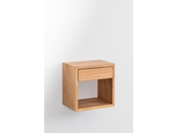 Mesa de Cabeceira Flutuante de Madeira Gyda Madera de Mindi ↔︎ 40 Cm SKLUM