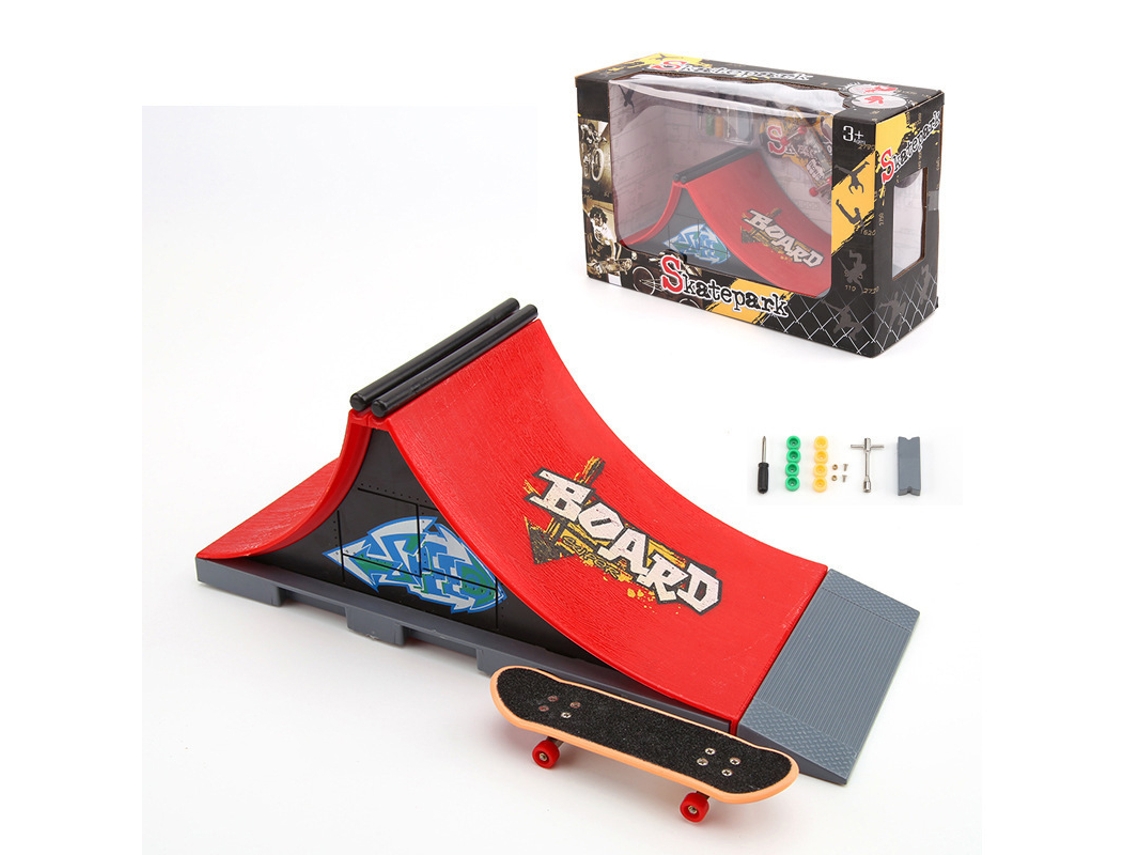 Kit De Construção Skate Neon Mega Park Em Uma Peça, Rampa Personalizável Que Brilha No Escuro Com Duas Chaves, Brinquedo Para Cria-aquaforge