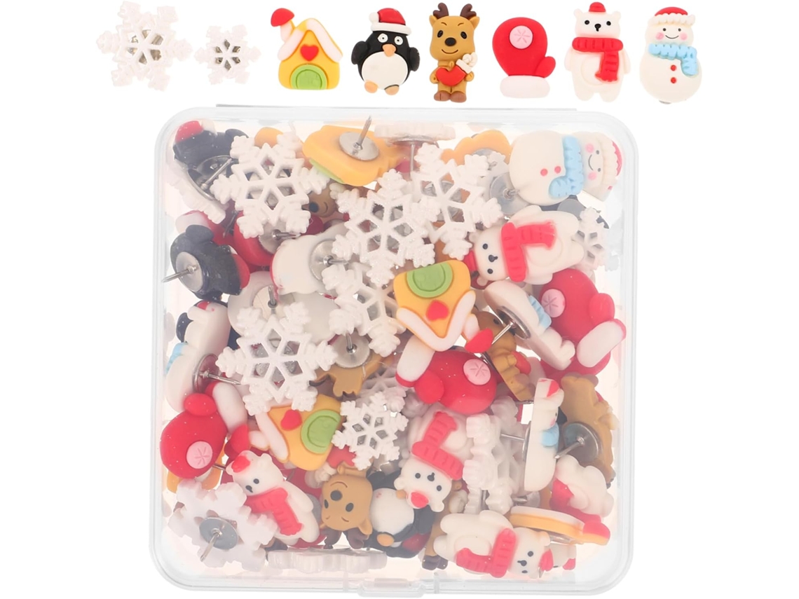 Plafope 80 Peças Tachinhas De Natal Para Decoração Casa