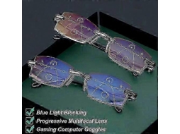 Óculos de leitura bifocais inteligentes com bloqueio de luz azul para presbiopia.