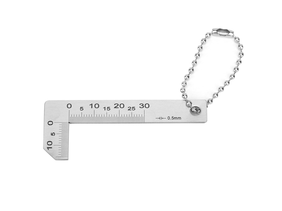 YURU goniómetro Protetor de Ângulo 0 30mm de Aço Inoxidável para Medição Precisa