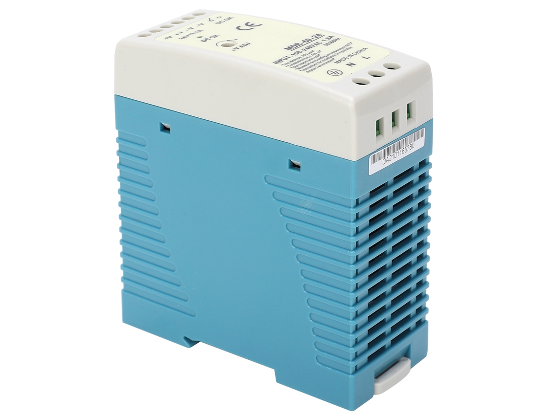 Fonte de alimentação comutada Berm Mdr 60 24 para PLC industrial, 60 W, 2,5 A, entrada CA 100-240 V
