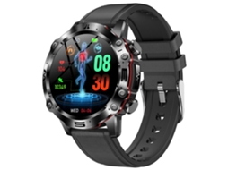 Smartwatch 1.43 ECG, Composição Sanguínea, Glicemia, IMC, Gordura Corporal, Função Liga Shell Chamada, Bluetooth, SOS, Branco YUNZII