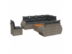 Garden Sofa Set, Garden Sofa Sets Vidaxl Cinzeto Rattan / Vime (n/a)