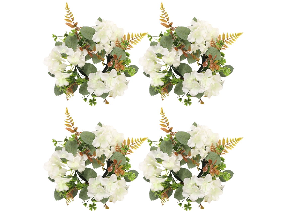 Laxiscreed Flor De Hortênsia Artificial Em Buquê Para Decoração De Velas E Guirlandas