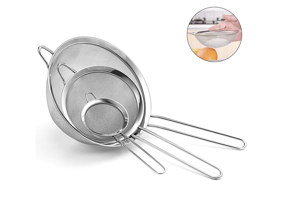 Peças de Filtros de Malha Fina de Aço Inoxidável para Cozinha e Alimentos SUNNY SPACES