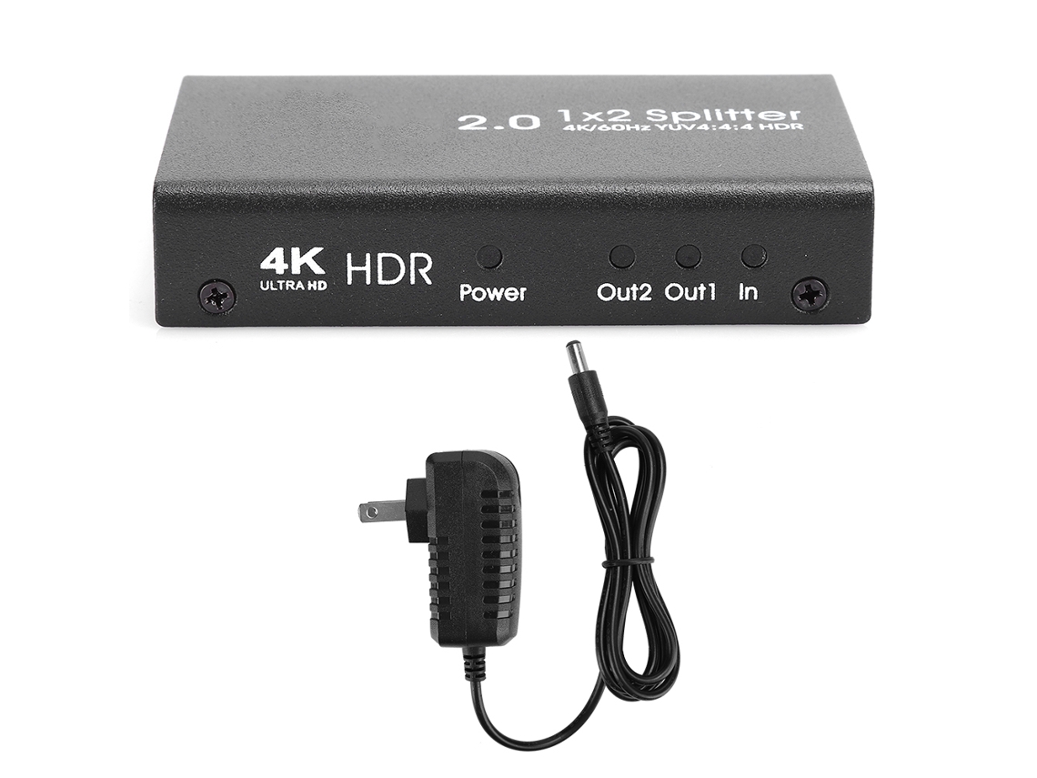 Divisor Hdmi (suporta 4k Hd, 1 Entrada-2 Saídas)
