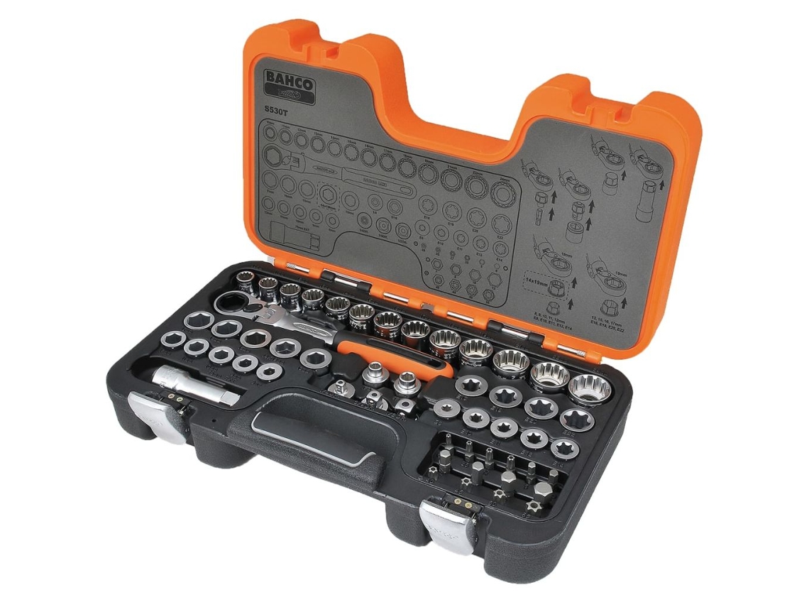 BAHCO 402569 PassThrough Socket Set 53 pcs S530T Worten.pt