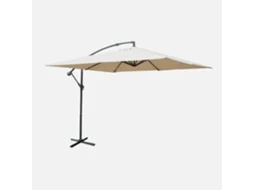 Chapéu de Sol SWEEEK Quadrado Hardelot (Bege - Aluminio - 3X3M)