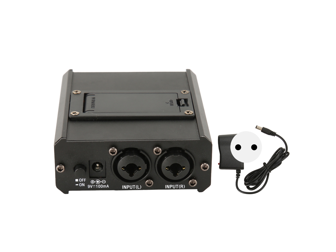 Aetheria amplificador de Fones de Ouvido Monitor 2 Canais Compacto para Estúdio e Palco 100 240v Plug Eu