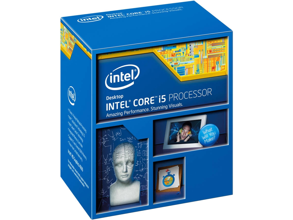 Processador INTEL Core i5-4670K (Socket LGA1150 - Quad-Core - 3.4 GHz)