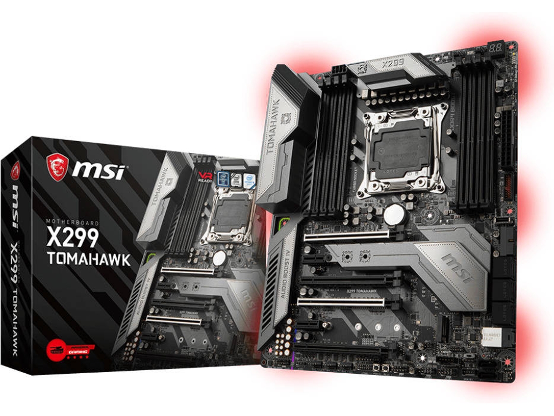 Motherboard MSI X299 Tomahawk (Socket LGA 2066 - Intel X299 - ATX)