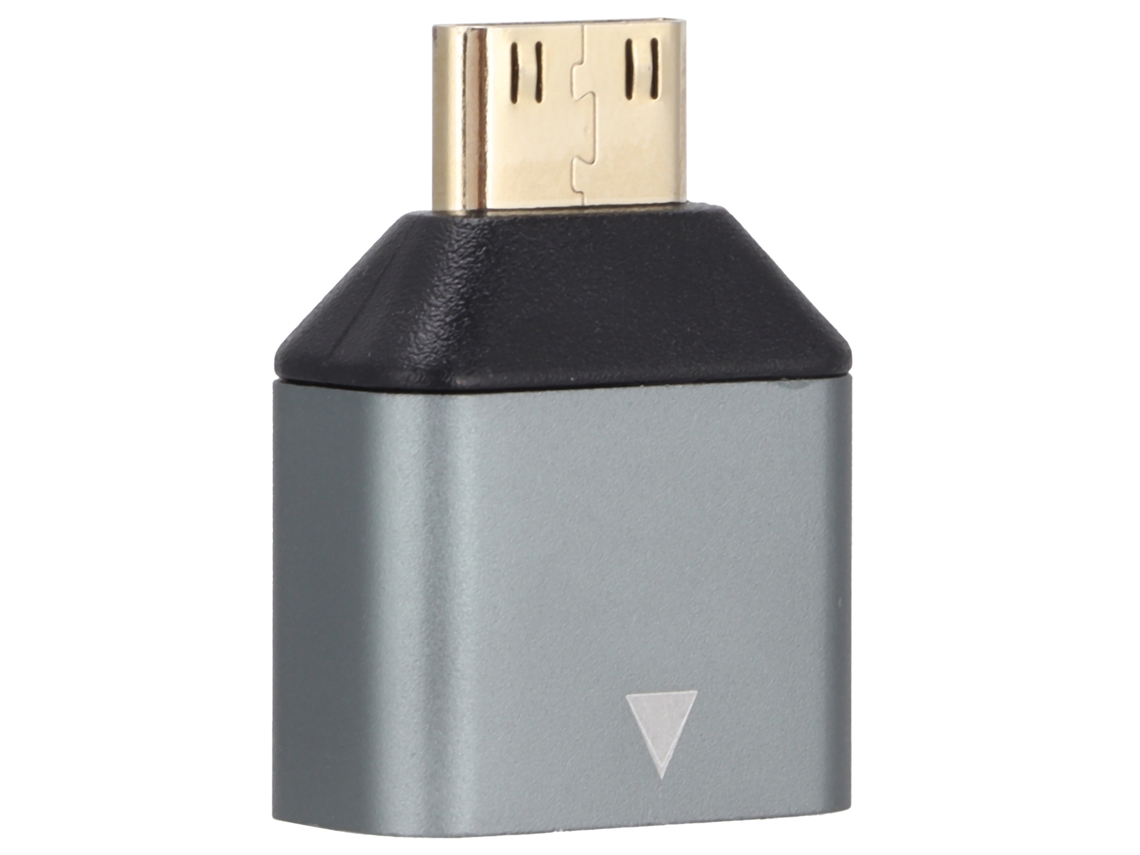 Adaptador Mini HDMI para Fêmea em Liga de Alumínio, 4K HD CHABERLU