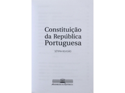 Livro CONSTITUIÇÃO DA REPÚBLICA PORTUGUESA, SÉTIMA REVISÃO. de Vários (Português)