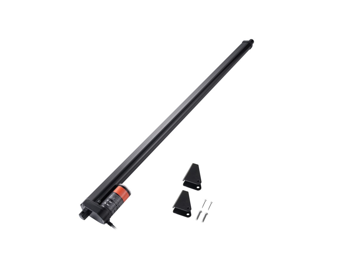 Atuador Linear de 12 V, Movimento 500 Mm 1000 N 14 Mm/s com Suporte Montagem e Proteção Ip54 para Móveis, Sistemas Automação, Equipamentos Mecânicos