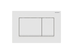 Placa de Accionamento GEBERIT Sigma30 para Descarga de 2 Volumes Cor: Revestimento Lacado Branco Mate Fácil de Limpar / Branco