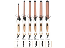 Modelador De Cabelo Cerâmico 9-32 Mm Com Led, Estilo Cachos, Plugue Europeu 9 Mm-aquaforge