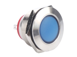 Luz Indicadora Led 22mm Metal Universal À Prova D'água
