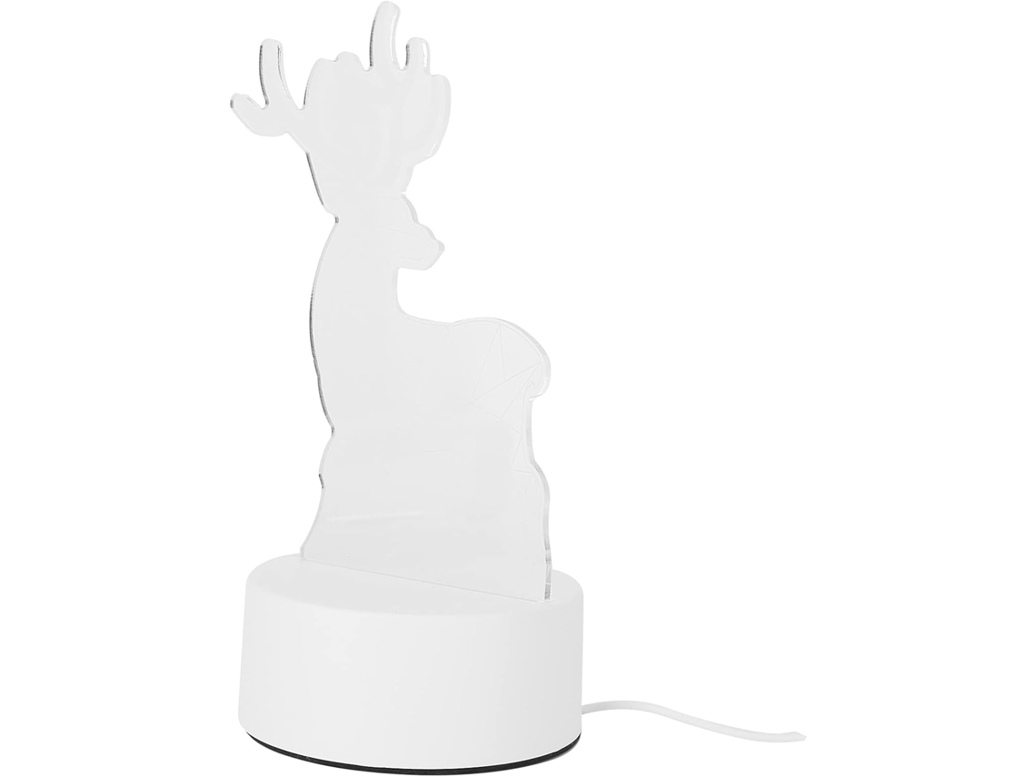 Luminária De Mesa Led 3d Em Formato Veado, Alimentada Por Usb, Ideal Para Quarto, Mesa De Cabeceira E Para Presentear