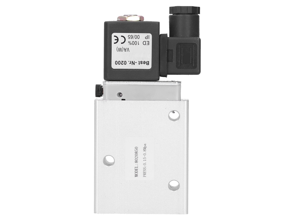 Válvula Solenoide Elétrica 2 Posição 3 Vias Controle Único Liga De Alumínio 12mm 8020850dc24v