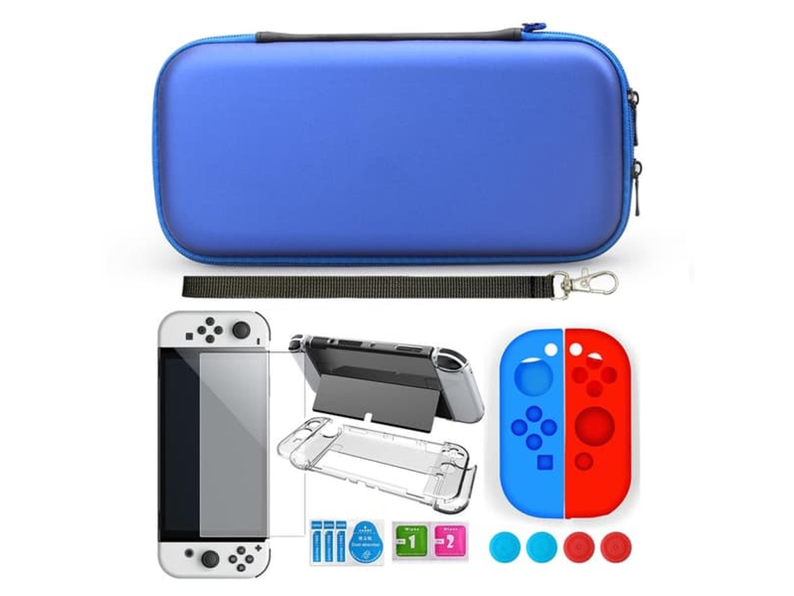 Capa Compatível com Nintendo Switch Oled com Acessórios, 9 Peças BRILVIBERA