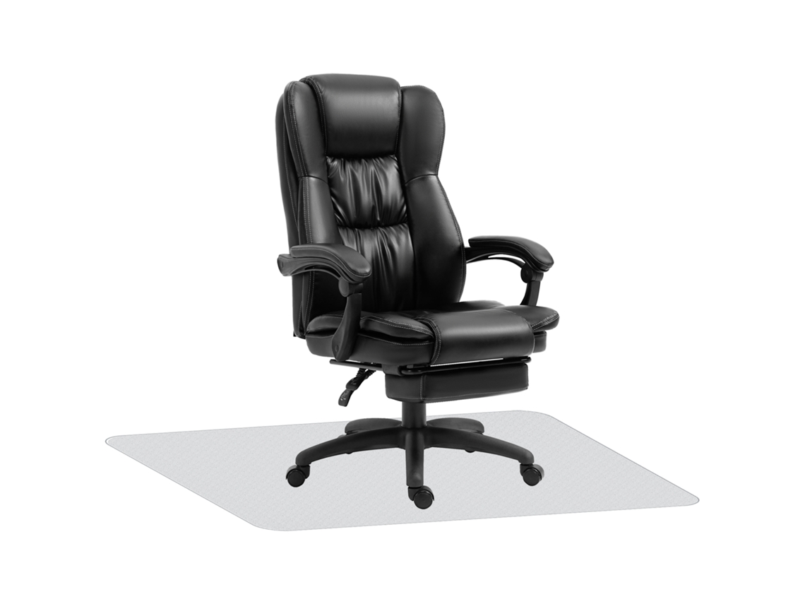 Conjunto para Escritório Pu, Espuma Cor Preto 68.5x68.5x121 cm Homcom