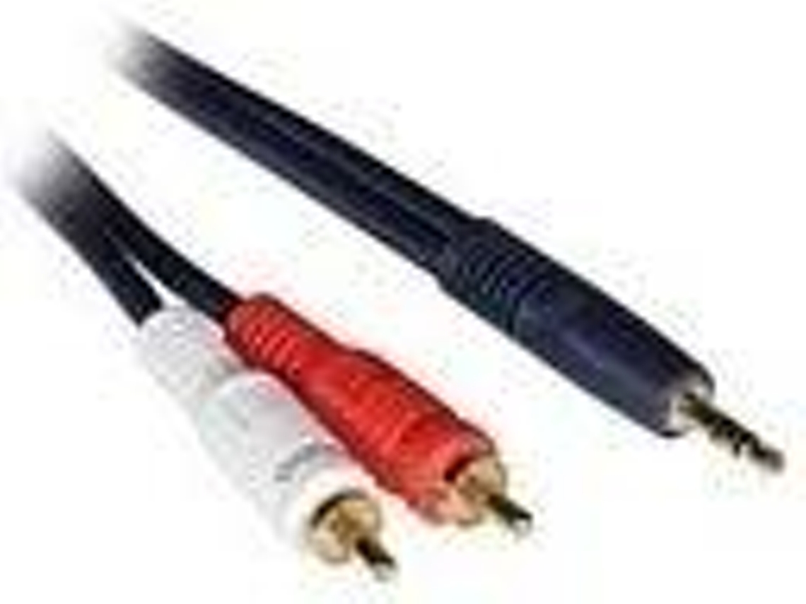 Cabo de Áudio C2G 3m Velocity 3.5mm Stereo Male to Dual RCA Male Y- 3m 2 x RCA