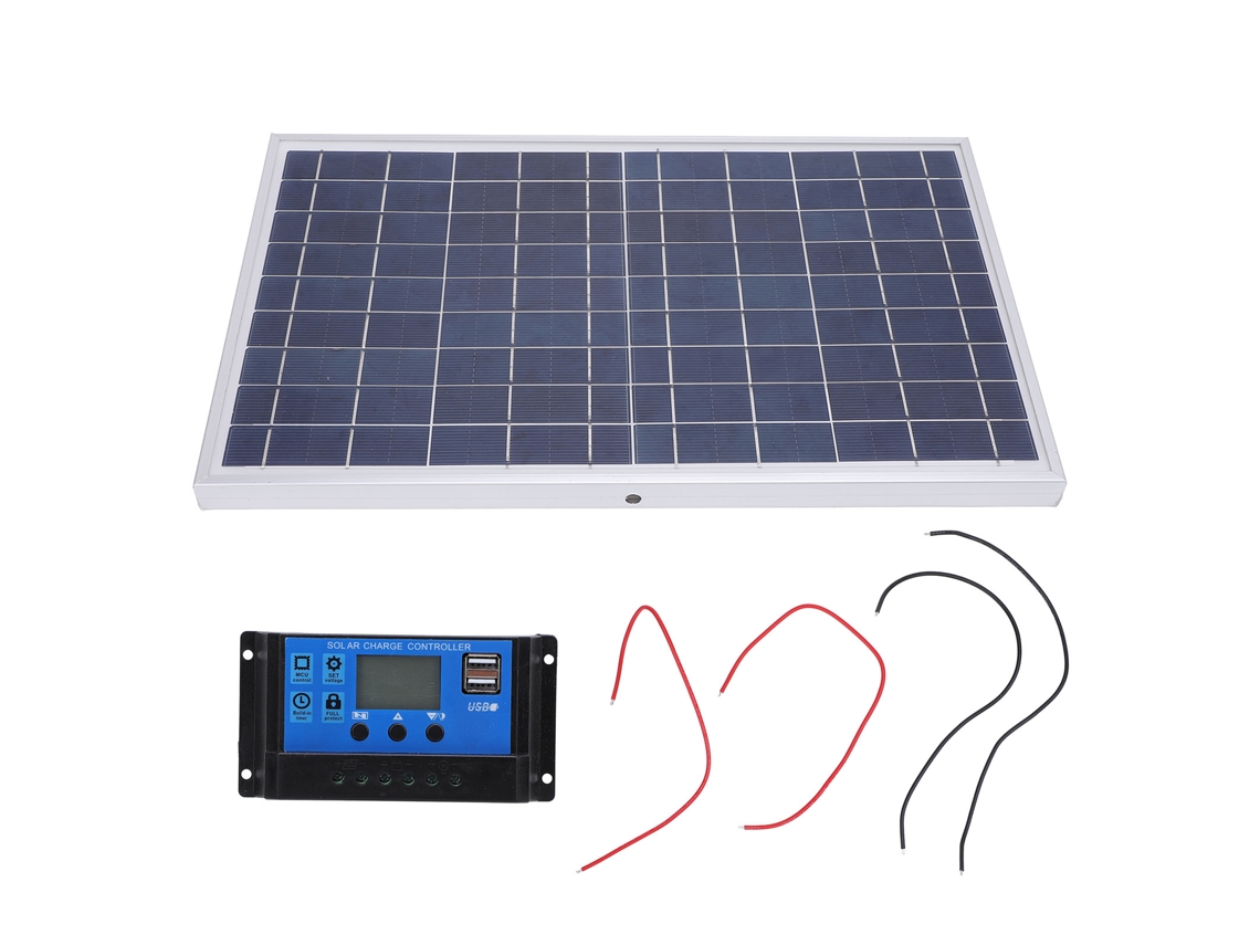 Painel solar Primerox 10w silício policristalino IP65 com controlador 12v 24v para RV barcos | S/MARCA