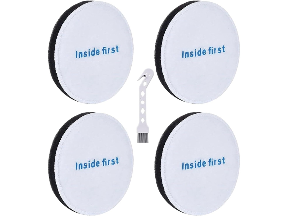 Kit Com 4 Filtros De Espuma Pré-motor E0202 Escova Limpeza Para