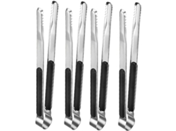 Pinças De Cozinha Multifuncionais Ergonômicas Besportble 4 Peças Para Churrasco E Torradas, Em Abs E Aço Inoxidável Com