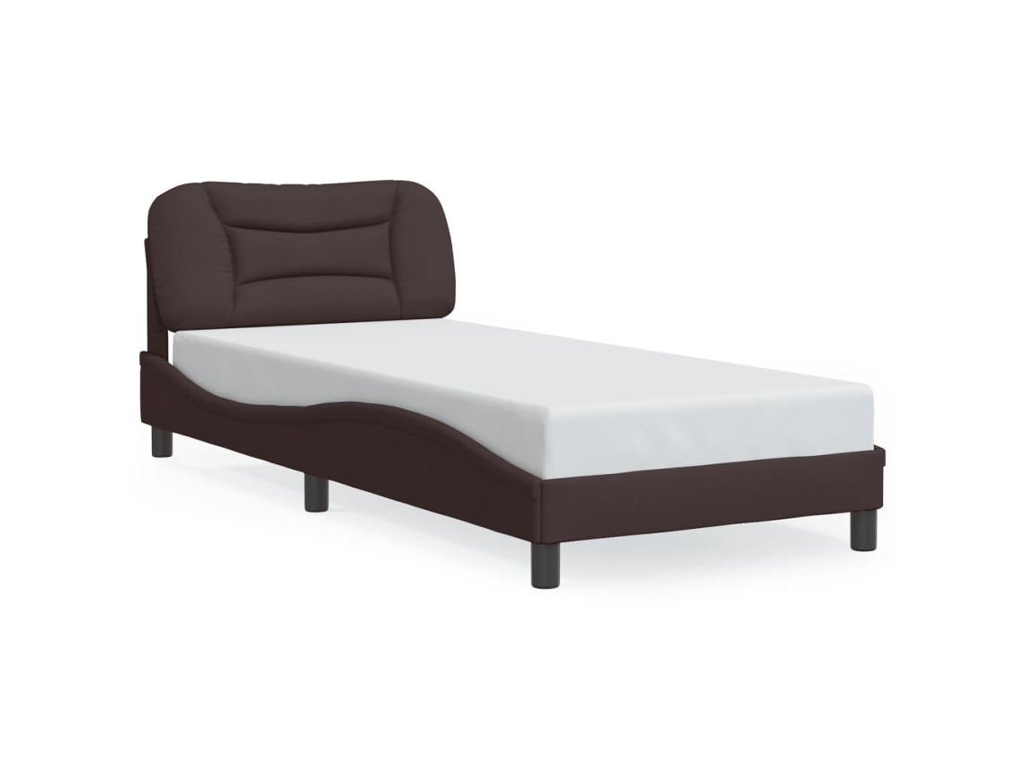 Bed Frame, Bed Frames Vidaxl Marrom Tecido (80 X 200 Cm)