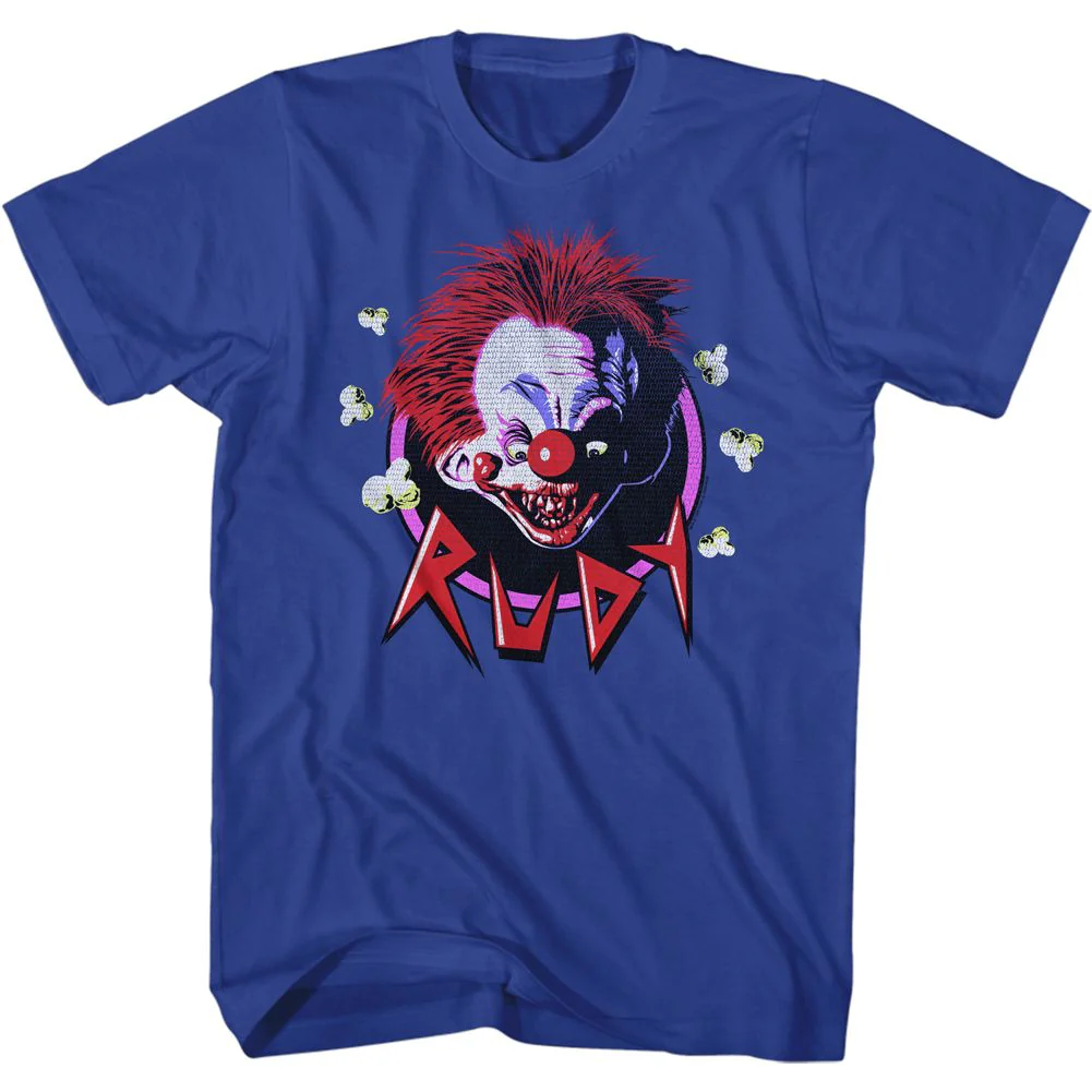 Unisex Adult T-shirt Rockinstone Killer Klowns Rudy Solid Royal Sizexxl