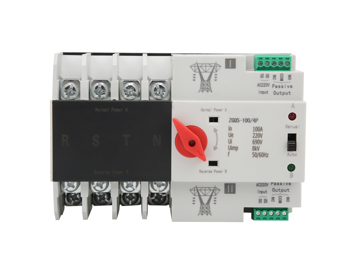 Interruptor de Transferência Automática de Double Potência Zgq5 100/4p