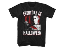Unisex Adult T-shirt Rockinstone Halloween Everyday Black Sizem