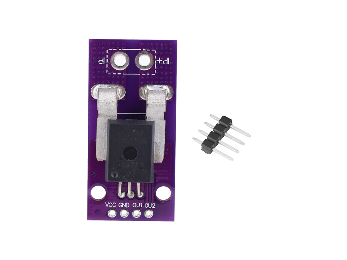 Módulo de Corrente Hall Acs758lcb 050b Pff T Sensor Linear 50a 3.3 5v
