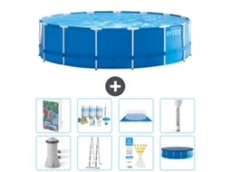 Intex Piscina Com Estrutura Redonda - 457x122 Cm - 9-peças S574