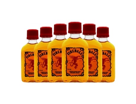 Licores FIREBALL Garrafa Miniatura (0.05 L - 6 Unidades)