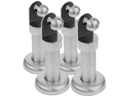 Luxshiny Conjunto De 4-suportes Para Divisórias Banheiro Em Aço Inoxidável