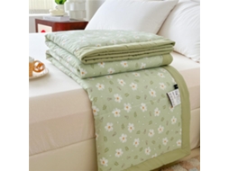 Colcha Acolchoada Fansu Capa de Cama Manta para Ar Condicionado Edredom Algodão Lavado Sofá com Estampa Floral