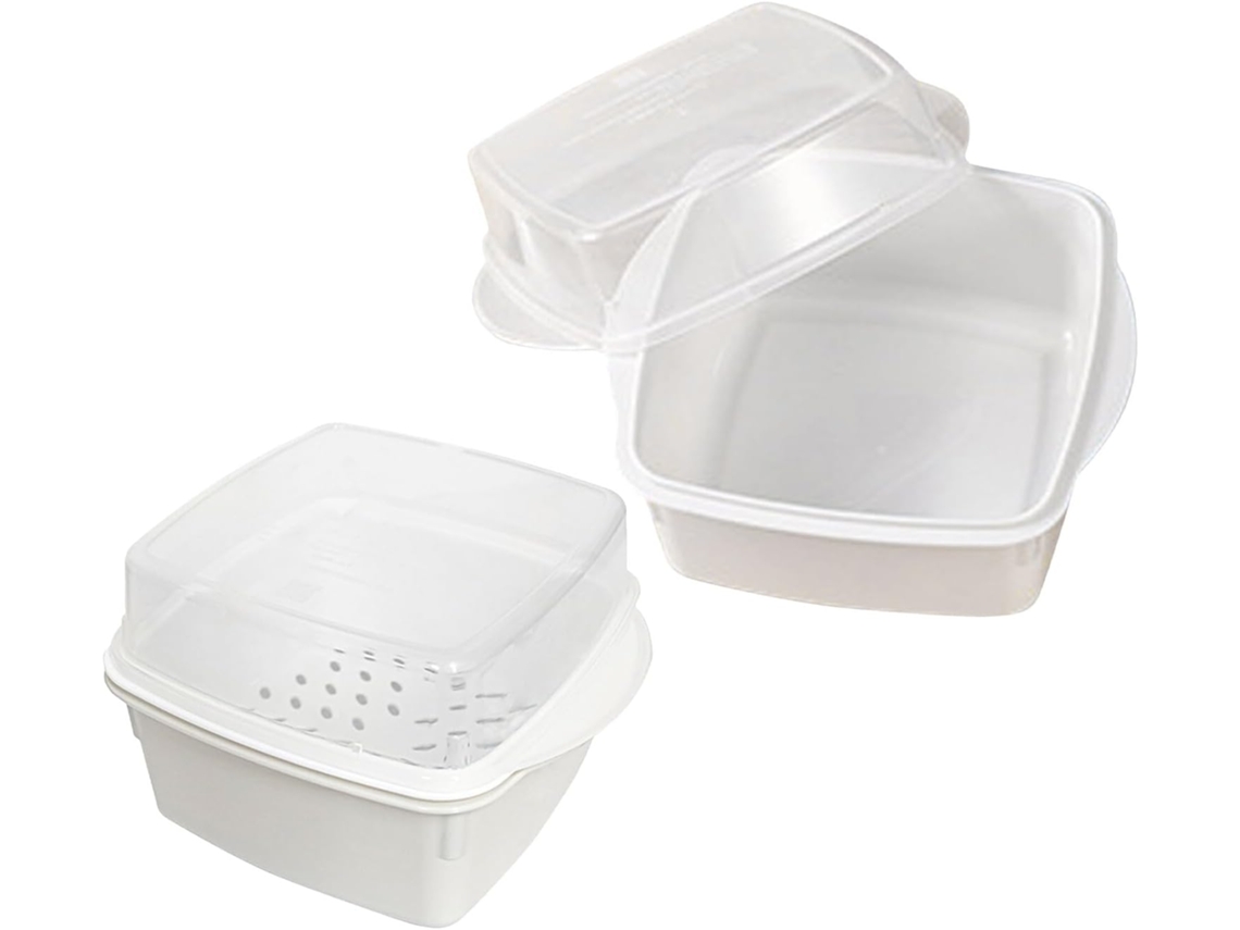 Vaporizador De Micro Ondas, 2 Peças, Cesto Reutilizável Para Legumes, Recipiente De Plástico Próprio Gokoco