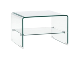 Mesa de Centro 50x45x33 Cm Vidro Temperado Transparente MAISON EXCLUSIVE